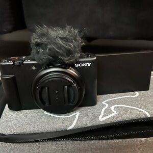 Sony Black Digital Camera with Flip Screen